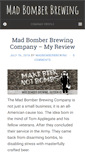 Mobile Screenshot of madbomberbrewing.com