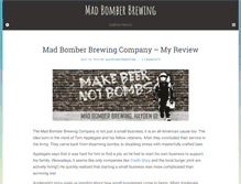 Tablet Screenshot of madbomberbrewing.com